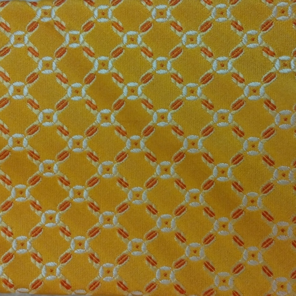 Canali Yellow/Gold Geometric Silk Tie (Made in Italy) - Picture 5 of 9